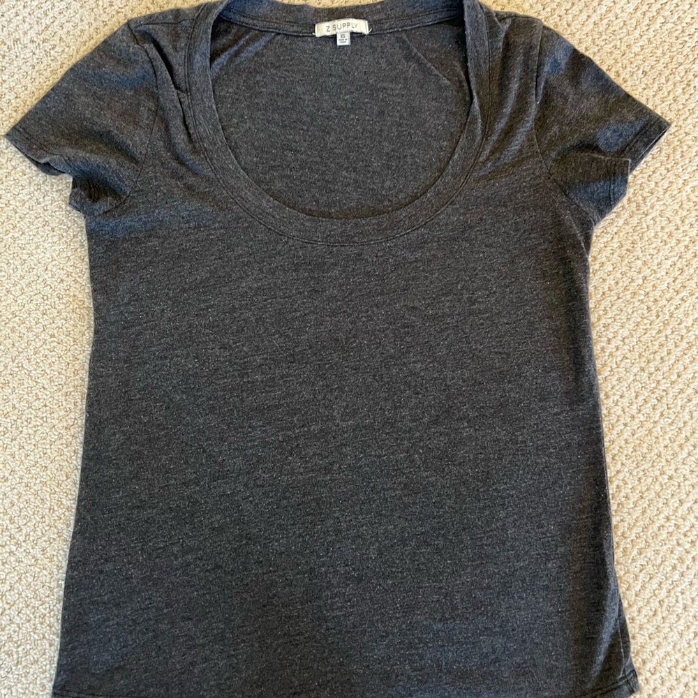 Z Supply Charcoal Short Sleeve Tee